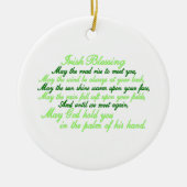Irish Blessing Keramisch Ornament (Voorkant)