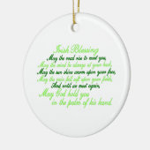 Irish Blessing Keramisch Ornament (Links)