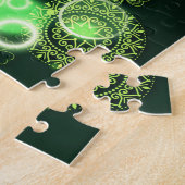 Irish Blessing Love in your hart, Shamrock Design Legpuzzel (Zijkant)