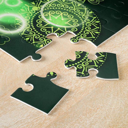 Irish Blessing Love in your hart, Shamrock Design Legpuzzel (Zijkant)