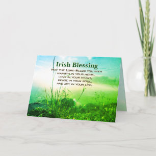Irish Blessing, Love in Your Heart, Cliffs Ireland Kaart