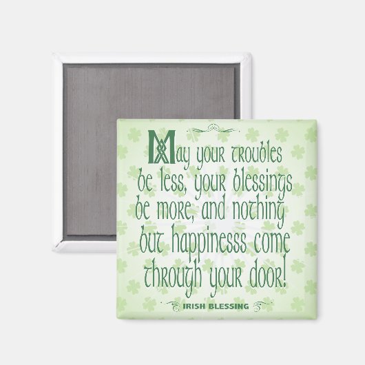 Irish Blessing Magneet (Voorkant / Achterkant)