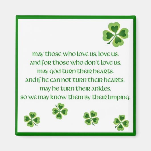 Irish Blessing Magneet (Voorkant)