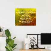 Irish Blessing May over de weg naar jou Poster (Thuiskantoor)