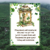 Irish Blessing May Peace n Plenty Saint Patrick's Kaart