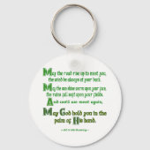 Irish Blessing May the Road Rise to Meet You (Iers Sleutelhanger (Voorkant)