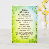 Irish Blessing, Moge de weg omhoog om u te ontmoet Kaart (Gele Bloem)