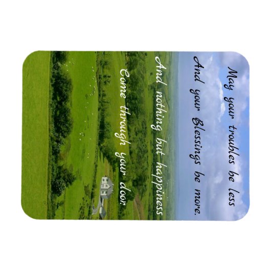Irish Blessing, Moge je problemen minder worden Magneet (Horizontaal)