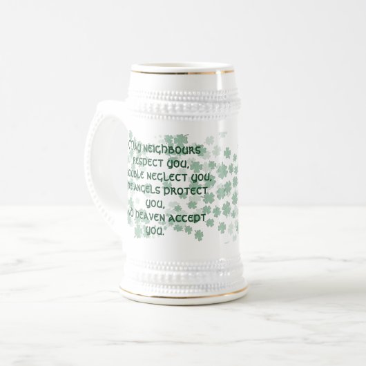 Irish Blessing Mok-May buren respecteren je Bierpul (Voorkant links)