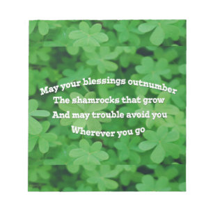 Irish Blessing Notitieblok