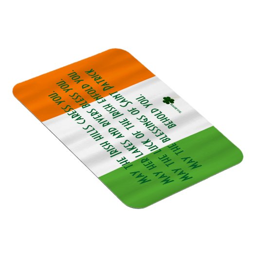 Irish Blessing of St. Patrick Flag Shamrock Magnet Magneet (Rechterzijde)