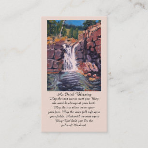 Irish Blessing Paarse Groen Sinaasappel Blauw Gebe Visitekaartje