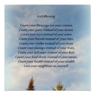 Irish Blessing Perfect Poster