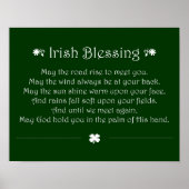 Irish Blessing Poster (Voorkant)