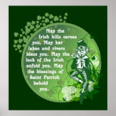 Irish Blessing Poster 25,00 $ (Devant)