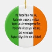 Irish Blessing Prayer Keramisch Ornament (Achterkant)