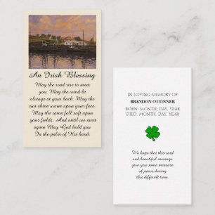 Irish Blessing Remembrance Memorial Kaart Visitekaartje