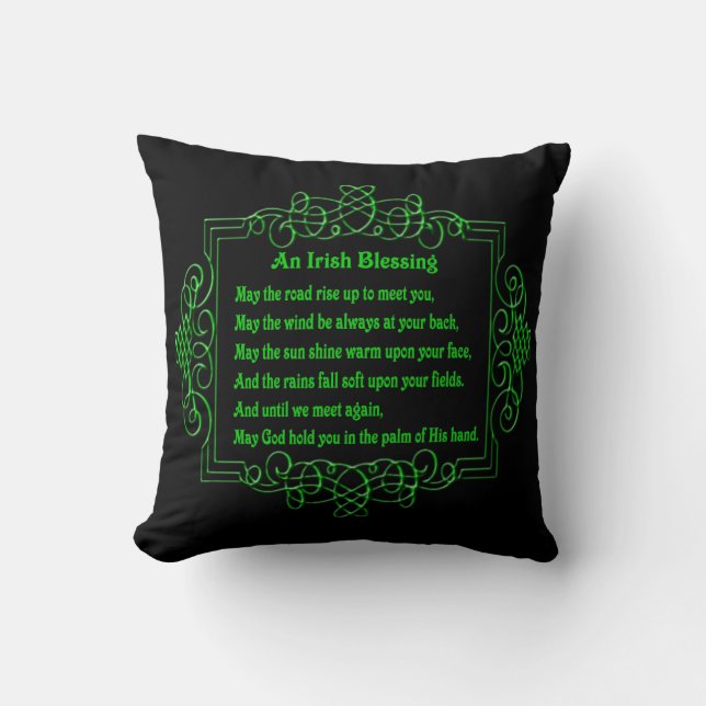 Irish Blessing Reversible Pillow Kussen (Voorkant)