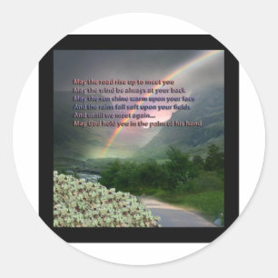 IRISH BLESSING RONDE STICKER