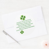 Irish Blessing Ronde Sticker (Envelop)