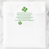 Irish Blessing Ronde Sticker (Tas)