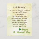 Irish Blessing St. Patrick's Day Custom Briefkaart (Voorkant)