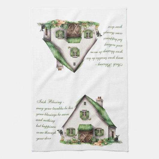 Irish Blessing St. Patrick's Day Theedoek (Verticaal)
