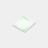 Irish Blessing St Patrick's Green Celtic Braids #1 Post-it® Notes (Schuin)