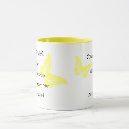Irish Blessing: vleugels van een vlinder Mok (Midden)