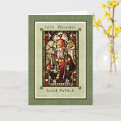 Irish Blessings - Carte de note Saint Patrick (Fleur jaune)