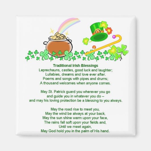 Irish Blessings Magneet (Voorkant)