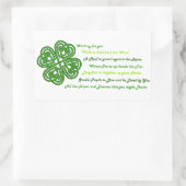 Irish Blessings Rechthoekige Sticker (Tas)