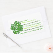 Irish Blessings Rechthoekige Sticker (Envelop)
