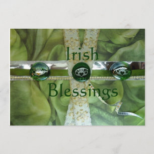 Irish Blessings Wedding Invitting Kaart