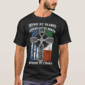 Irish Blood beroemd gemaakt door American Birth Pa T-shirt (Voorkant)