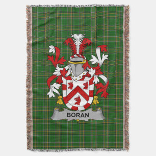 Irish Boran of O_Boran Wapen van de familie Crest Deken