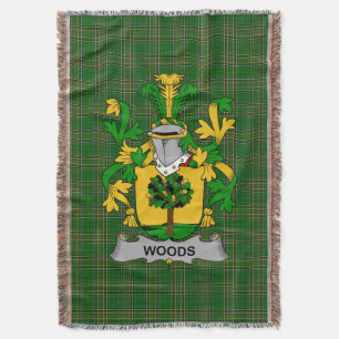 Irish Bossen Coat of Arms Family Crest Ireland Deken