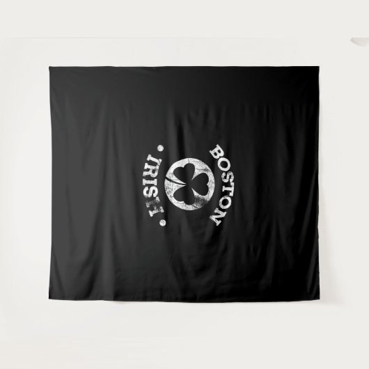 Irish Boston Tshirt St Patricks Day Parade 617 Bos Wandkleed (Voorkant (horizontaal))