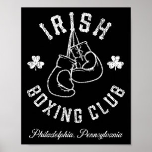 Irish Boxing Club - Bokshandschoenen Philadelphia Poster