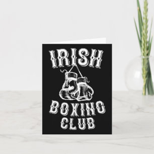 Irish Boxing Club Grafisch cadeau Kaart