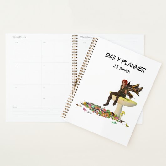 Irish Boy Fairy Op Paddestoel Dagelijkse Planner (Display)