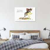Irish Boy feiy on Mushroom Canvas Print (Insitu (Slaapkamer))