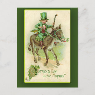 Irish Boy op de Kaarten van Donkey St. Patrick's D