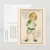 Irish Boy St. Patrick's Day Feestdagenkaart (Voorkant / Achterkant)