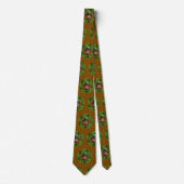 Irish Bull Pattern St. Paddys Day Stropdas (Voorkant)