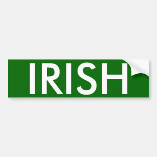 IRISH BUMPERSTICKER