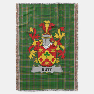 Irish Butt Coat of Arms Family Crest Ierland Deken