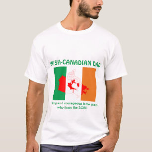 IRISH CANADIAN DAD Sterke moedige persoonlijke T-shirt