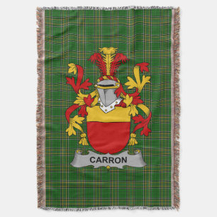 Irish Carron Coat of Arms Family Crest Ireland Deken