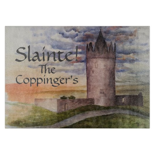 Irish Castle Slainte Cutting Board Snijplank (Voorkant)